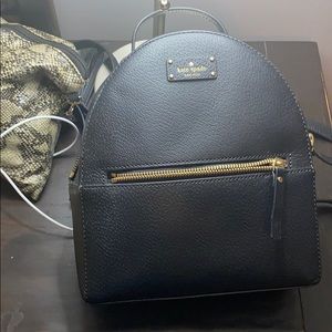 Kate Spade black Leather Backpack!